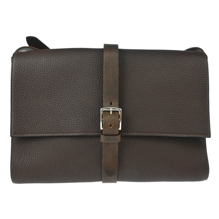 Hermes Cacao Fjord Etriviere Shoulder Bag Square:Q M06 177015