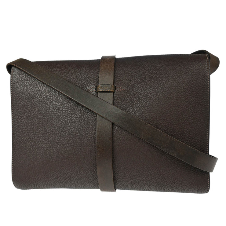 Hermes Cacao Fjord Etriviere Shoulder Bag Square:Q M06 177015