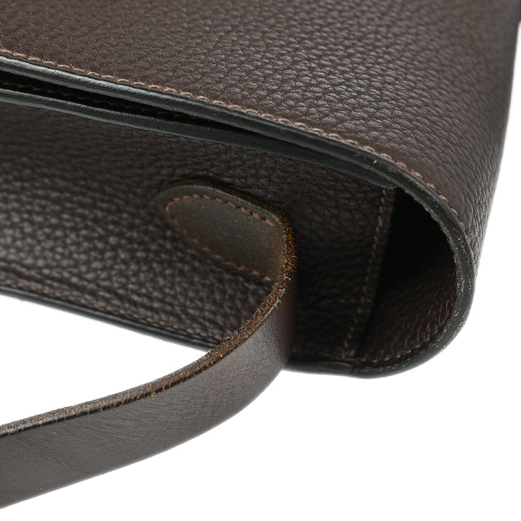 Hermes Cacao Fjord Etriviere Shoulder Bag Square:Q M06 177015