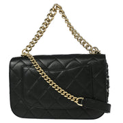 Chanel Black Calfskin Tweed 2way Handbag 177020