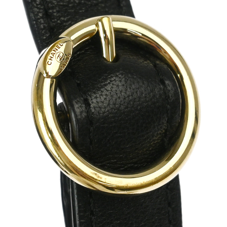 Chanel Black Calfskin Tweed 2way Handbag 177020