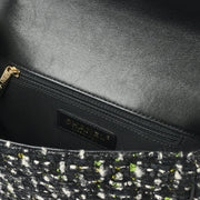 Chanel Black Calfskin Tweed 2way Handbag 177020