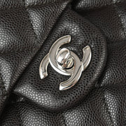 Chanel Brown Calfskin Medium Classic Double Flap Shoulder Bag 177028