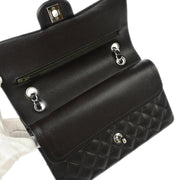 Chanel Brown Calfskin Medium Classic Double Flap Shoulder Bag 177028