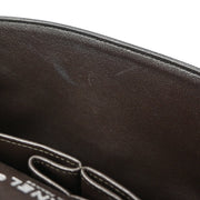 Chanel Brown Calfskin Medium Classic Double Flap Shoulder Bag 177028