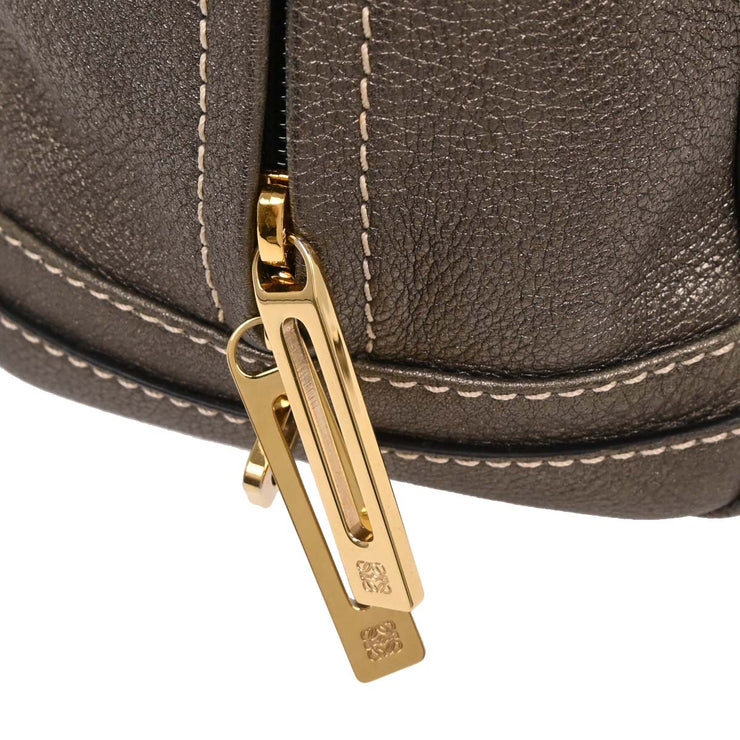 Loewe Metallic Gray Amazona 28 Handbag 260608 177070