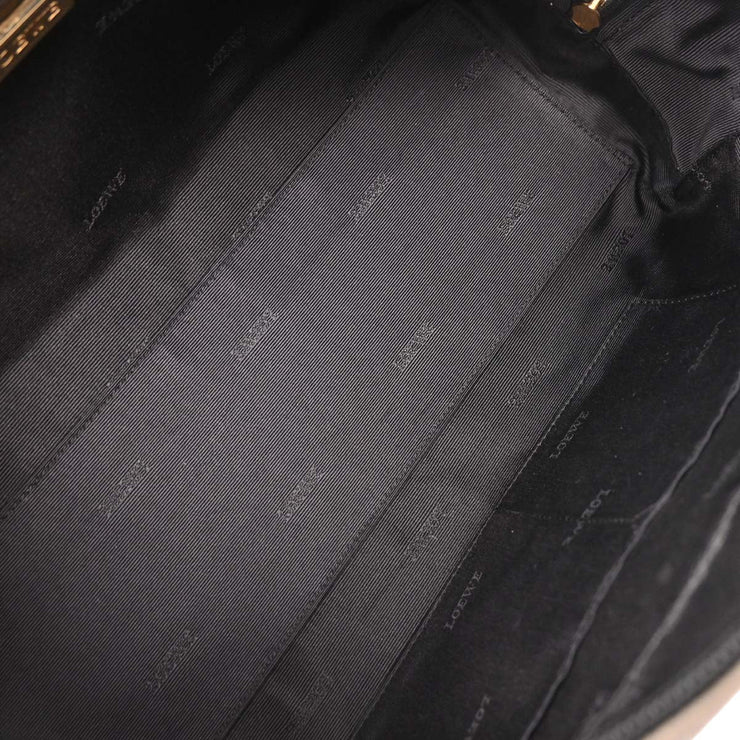 Loewe Metallic Gray Amazona 28 Handbag 260608 177070