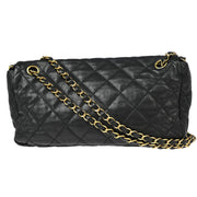 Chanel Black Lambskin Luxury Line Chain Me Shoulder Bag 177151