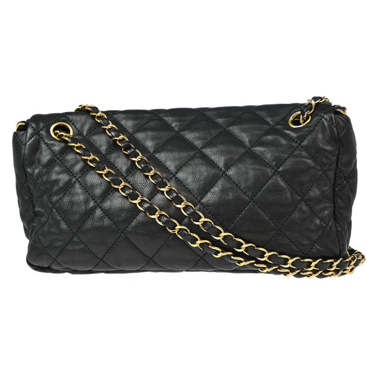 Chanel Black Lambskin Luxury Line Chain Me Shoulder Bag 177151