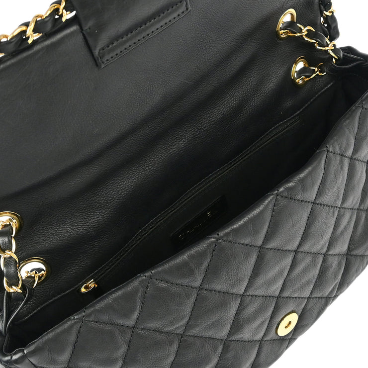 Chanel Black Lambskin Luxury Line Chain Me Shoulder Bag 177151