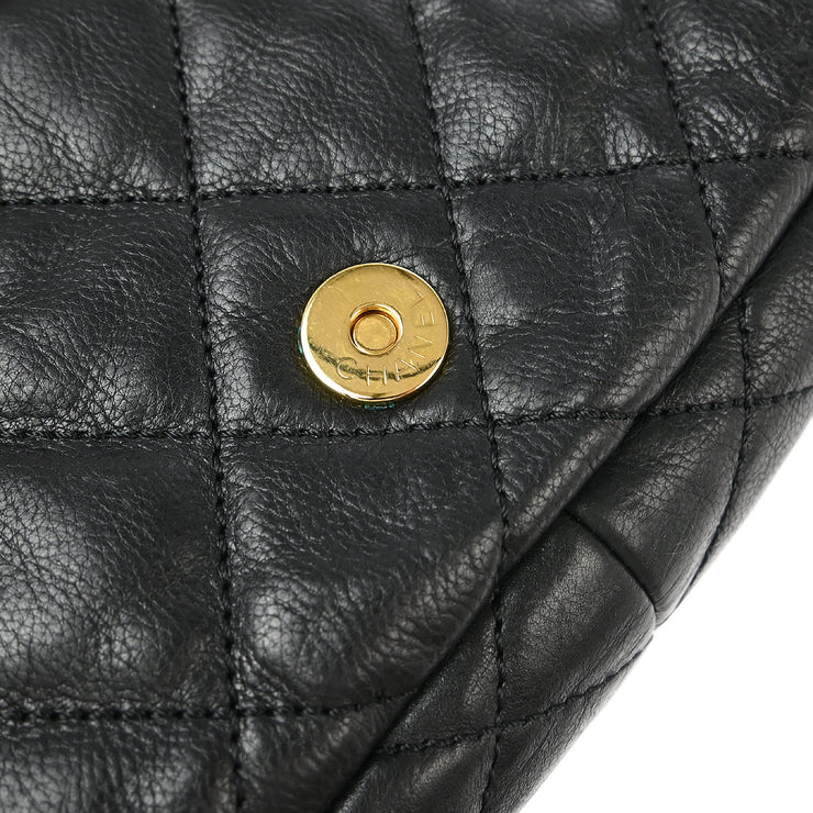 Chanel Black Lambskin Luxury Line Chain Me Shoulder Bag 177151