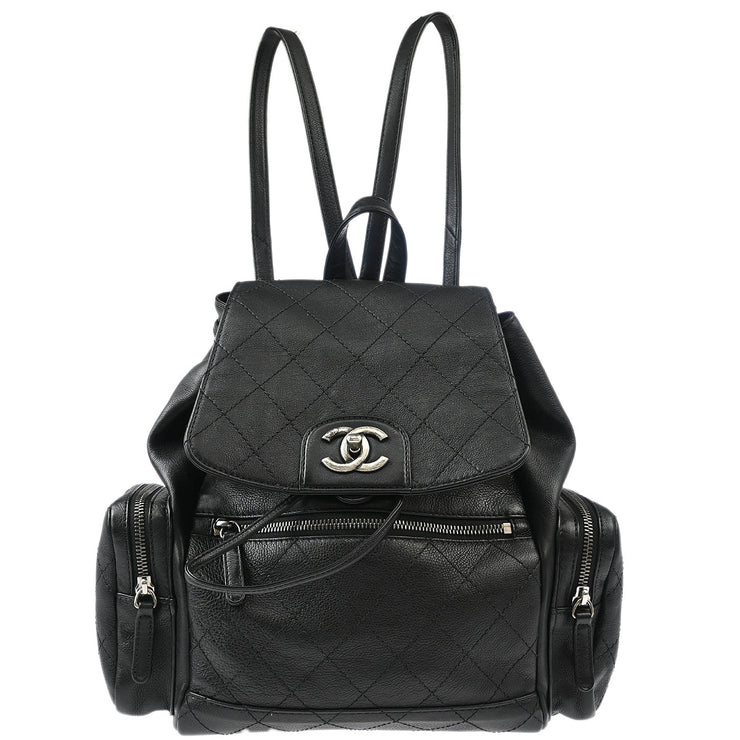 Chanel Black Calfskin Backpack 177153