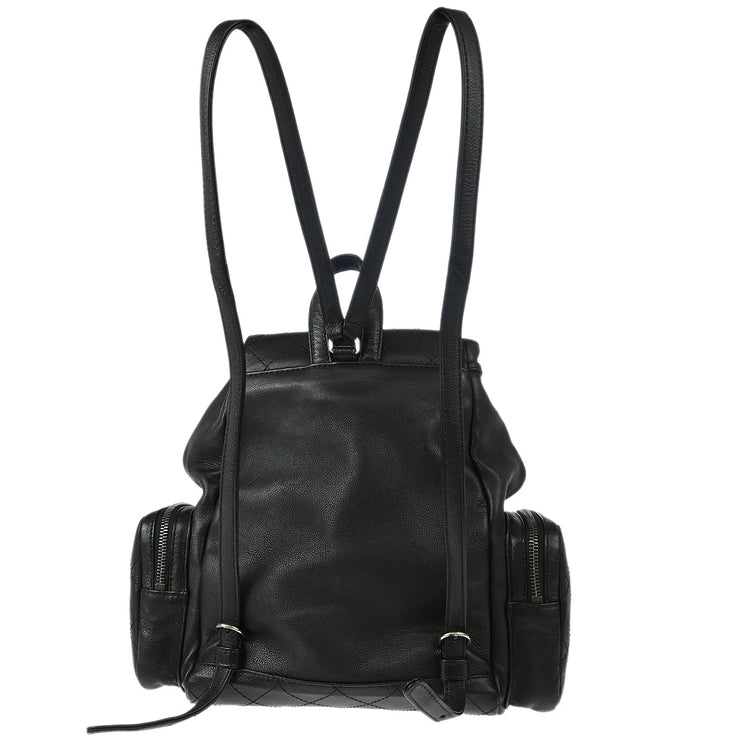 Chanel Black Calfskin Backpack 177153