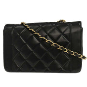 Chanel Black Lambskin Small Diana Shoulder Bag 177180
