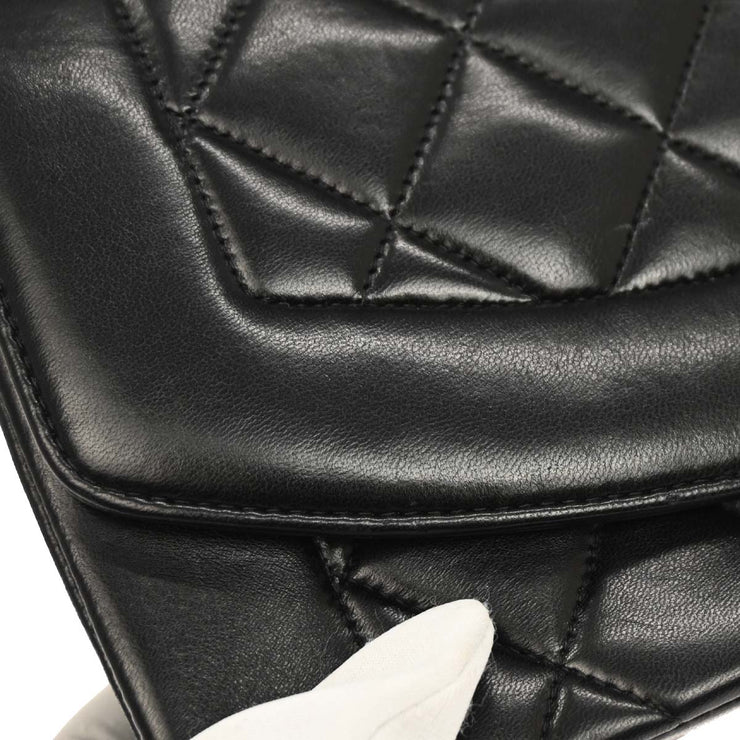 Chanel Black Lambskin Small Diana Shoulder Bag 177180