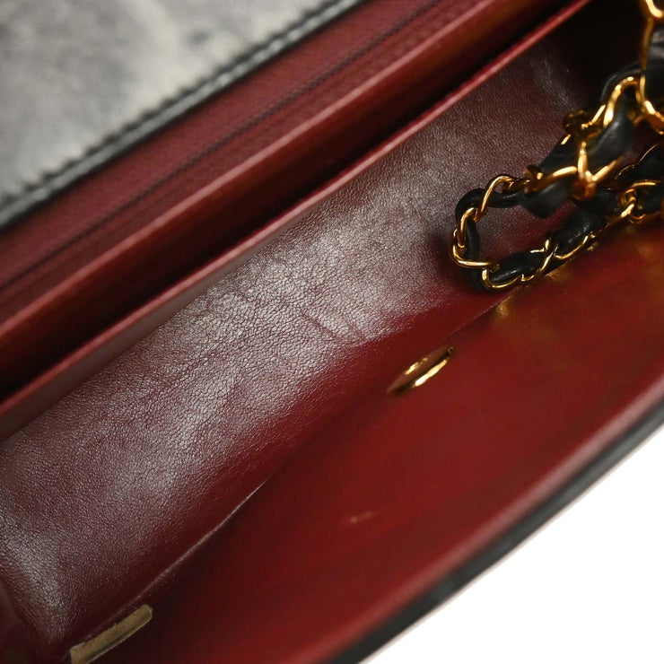 Chanel Black Lambskin Small Diana Shoulder Bag 177180