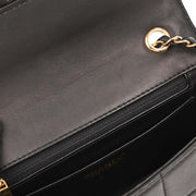 Chanel Black Calfskin Wild Stitch Choco Bar Single Flap Shoulder Bag 177181
