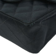 Chanel Black Satin Mini Classic Square Flap Shoulder Bag 17 177208