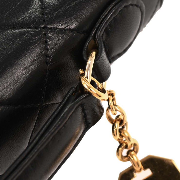 Chanel Black Lambskin 2way Handbag 177240