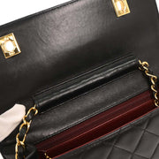 Chanel Black Lambskin 2way Handbag 177240