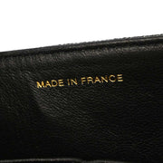 Chanel Black Denim Medium Classic Double Flap Shoulder Bag 177257