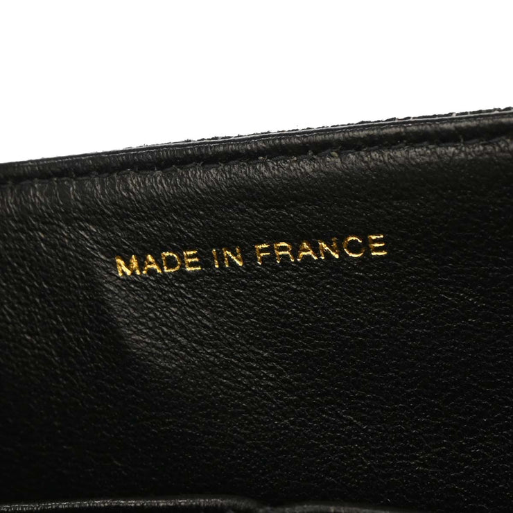 Chanel Black Denim Medium Classic Double Flap Shoulder Bag 177257