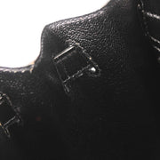 Hermes Black Box Calf Mini Kelly 20 2way Sellier Handbag 177268