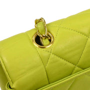 Chanel Light Green Lambskin Medium Diana Shoulder Bag 177278