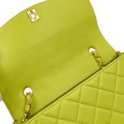 Chanel Light Green Lambskin Medium Diana Shoulder Bag 177278