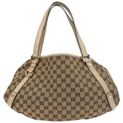 Gucci Beige Canvas GG Hobo Handbag 130736 3444 177282