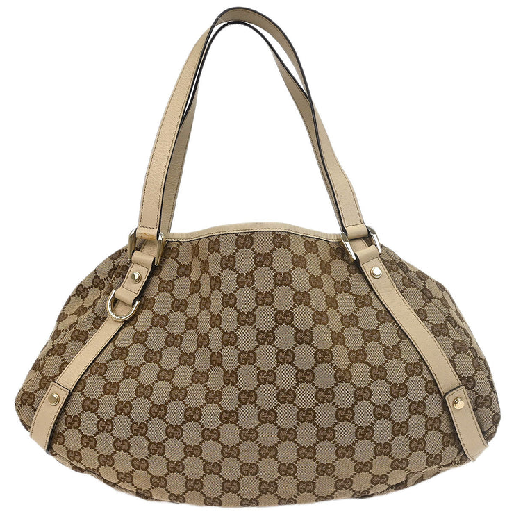 Gucci Beige Canvas GG Hobo Handbag 130736 3444 177282
