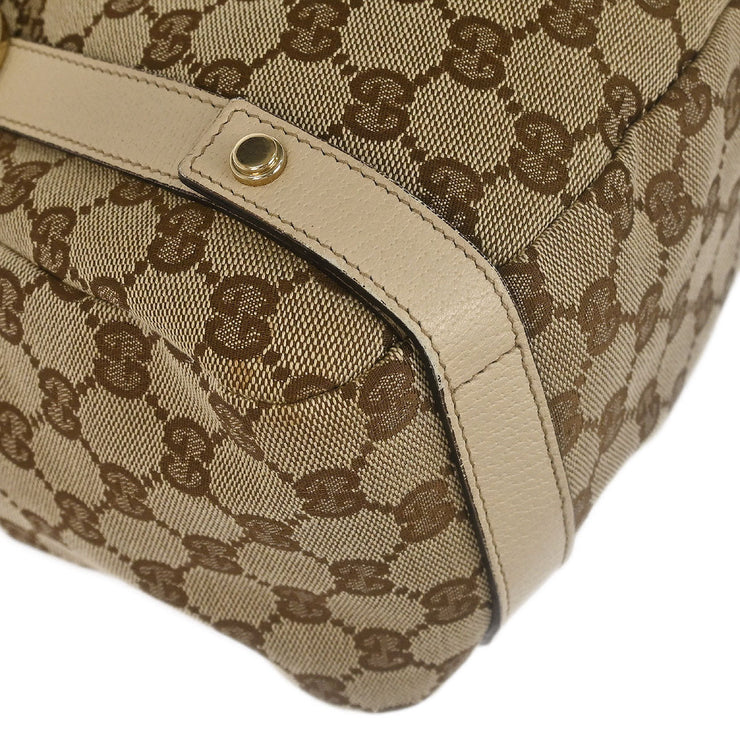 Gucci Beige Canvas GG Hobo Handbag 130736 3444 177282