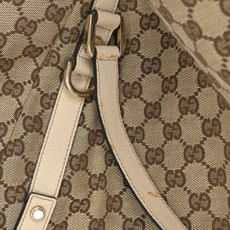 Gucci Beige Canvas GG Hobo Handbag 130736 3444 177282