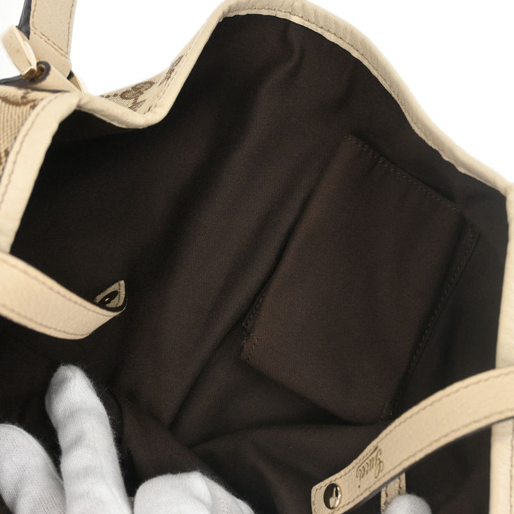 Gucci Beige Canvas GG Hobo Handbag 130736 3444 177282