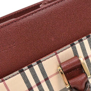 Burberry Beige Burberry Check Tote Handbag 177301