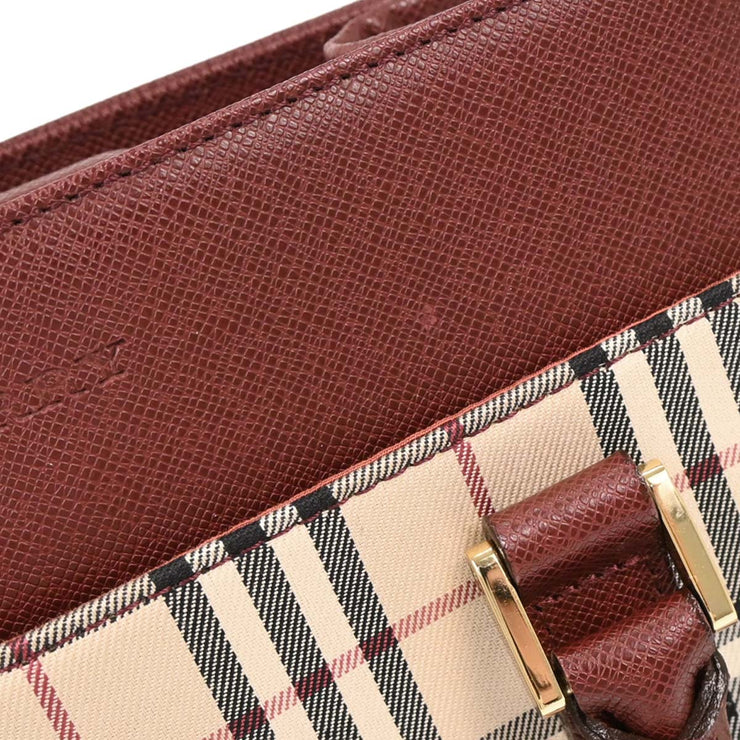 Burberry Beige Burberry Check Tote Handbag 177301