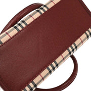 Burberry Beige Burberry Check Tote Handbag 177301