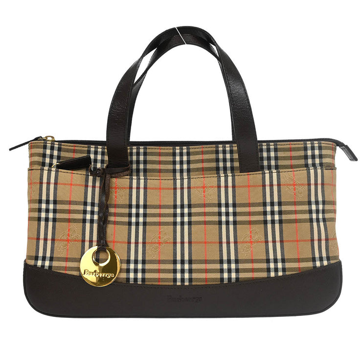 Burberrys Beige House Check Handbag 177304