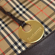 Burberrys Beige House Check Handbag 177304