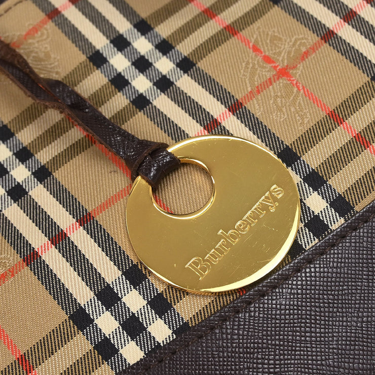 Burberrys Beige House Check Handbag 177304