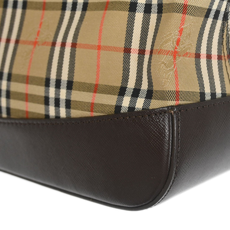 Burberrys Beige House Check Handbag 177304