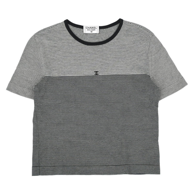 Chanel Short Sleeve Top Black 177313