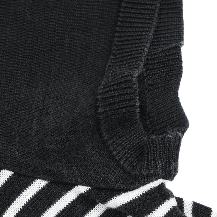 Chanel Short Sleeve Polo Shirt Top Black #42 177314