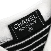 Chanel Short Sleeve Polo Shirt Top Black #42 177314