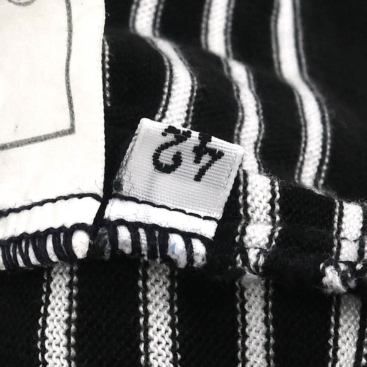 Chanel Short Sleeve Polo Shirt Top Black #42 177314