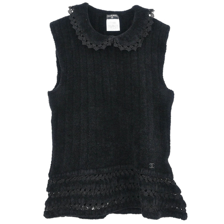 Chanel Sleeveless Top Black 02A #46 177315