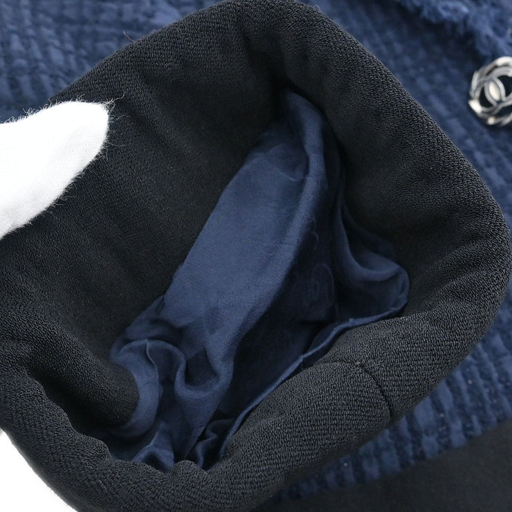 Chanel Single Breasted Jacket Navy P40490V29266 #34 177317