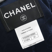 Chanel Single Breasted Jacket Navy P40490V29266 #34 177317