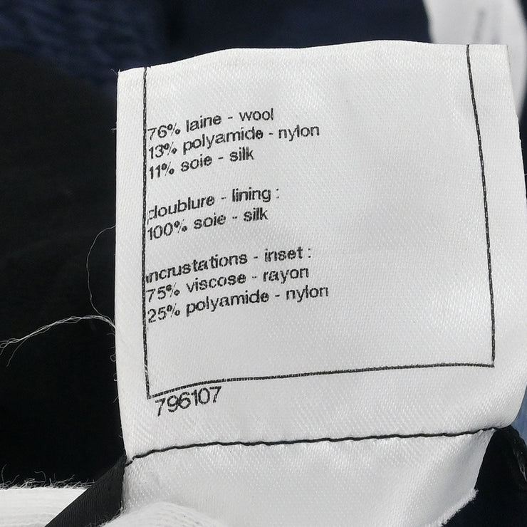 Chanel Single Breasted Jacket Navy P40490V29266 #34 177317
