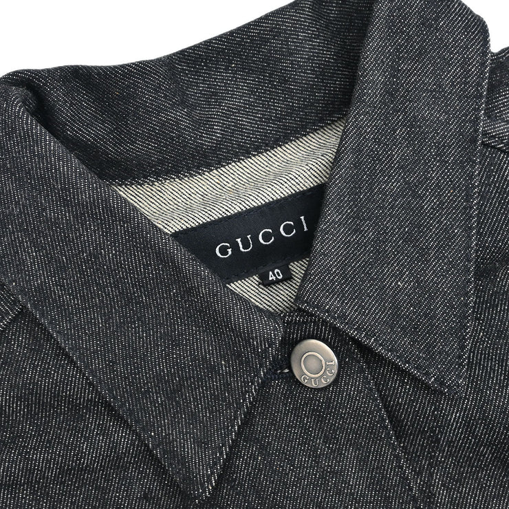 Gucci Denim Jacket Black 207-1059-7184 0551/WG416 99/02606 #40 177320